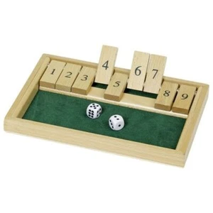 Shut the box Würfelspiel aus Holz Reisespiel traditionell Würfelspiel goki WG175 - Bild 1 von 1