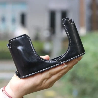 Estuche de cuero sintético retro vintage para cámara para Leica Q2 QP Q Typ116 Foto 1 de 4