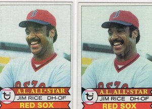 Jim Rice 1979 Topps "All Star" #450 Boston Red Sox (2)