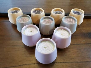 SCENTED CANDLE SEASIDE JASMINE BAMBOO SPA SCENT VARIETY TERRACOTTA POT 10 Pieces - Picture 1 of 8