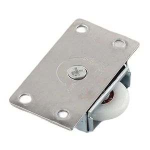 Stainless Steel Sliding Door Wheels Rollers Runners For Cupboard/Wardrobe Tool - Picture 1 of 24