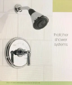 Mico MI4720-O1-PN-T Round Pressure Balance W/ Lever Handle & Round Shower Head - Picture 1 of 4