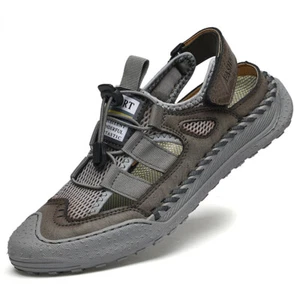 Mode Herren Freizeit Sandalen Mesh Outdoor Turnschuhe Sommer Atmungsaktiv Fahren Schuhe - Bild 1 von 19