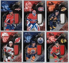 2017-18 SPx Base Card Materials Jersey Stars & Rookies #/299 Pick From List !!