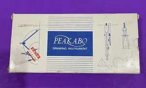 Vintage Peakabo Precision Drawing Instruments Set Compass Drafting - Picture 1 of 6