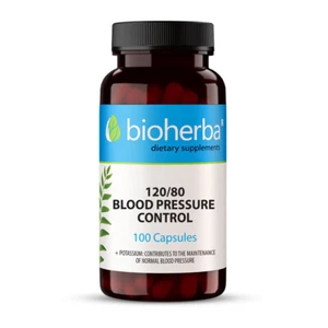 120 by 80 Formula for normal blood pressure, Bioherba, 100 capsules - Picture 1 of 5