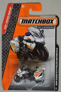 Matchbox 2013 WHITE R1200 RT-P Police Motorcycle Bike 73/120 Diecast - Picture 1 of 7