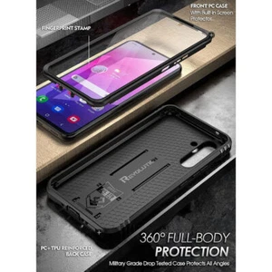 Case For Samsung Galaxy A54 5G Dual Layer Shockproof Stand Phone Cover Black - Picture 1 of 6