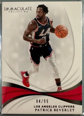 PATRICK BEVERLEY 2018-19 Panini Immaculate Collection 84/99 - Image 1 of 2