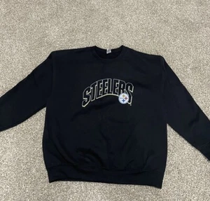Pittsburgh Steelers Vintage Crewneck Pullover 90s Gildan - Large - Picture 1 of 7