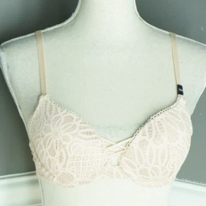 NEU Victoria's Secret BH 34B beige Dream Angels gefüttert Spitze Bügel neu mit Etikett $ 59 - Bild 1 von 5
