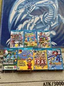7 Wii U Game Bundle New Super Mario Bros U Mario Maker Super Smash Bros Toad Yos - Picture 1 of 10