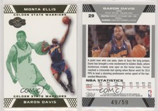 2007-08 Topps Co-Signers Gold Green /59 Baron Davis Monta Ellis #29.2