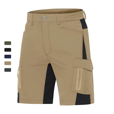 Pantalones Cortos de Senderismo para Hombres 5 Bolsillos Ripstop Secado Rápido Verano Pantalones Cortos Atléticos para Deporte Foto 1 de 4