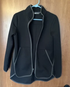 The North Face Ladies Jacket Size S Neo 3D Thermal Black with Grey Trim Full Zip - Picture 1 of 5