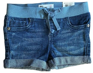 Epic Threads Girls Drawstring Elastic Waist Stretch Denim Shorts Size 2T NWT $34 - Picture 1 of 7