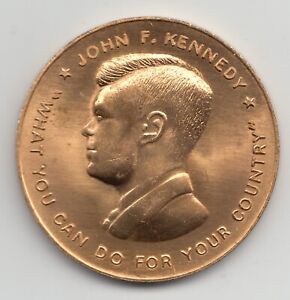 President John F Kennedy 1963 visit to China Lake Naval Station token medal 20