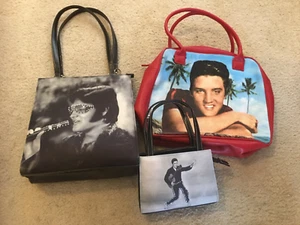 Elvis Presley vintage handbags x 3 bundle joblot VGC - Picture 1 of 2