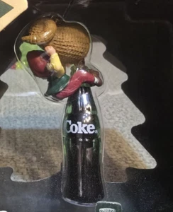 Coca Cola Tops On Refreshment Ornament 1995 Christmas Holidays  - Picture 1 of 9