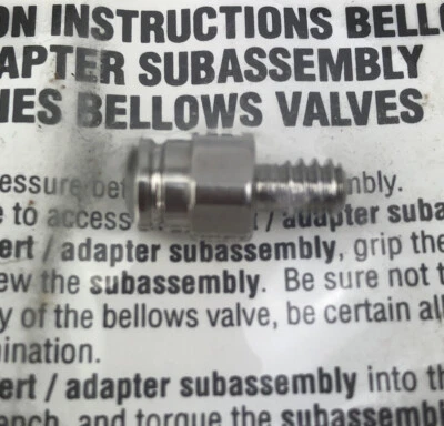 SWAGELOK BELLOWS VALVE INSERT/ADAPTER SS-4BA-K5 (BRAND NEW) - Image 1 of 2