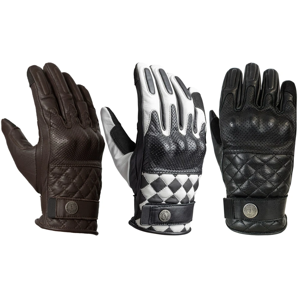 John Doe Tracker Motorradhandschuhe mit Aramid Leder Sommer Chopper Vintage - Bild 1 von 1