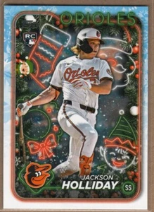 2024 TOPPS HOLIDAY JACKSON HOLLIDAY HIDDEN ELF RC #HE-10 Baltimore Orioles SSP - Picture 1 of 2
