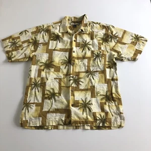Tommy Bahama Short Sleeve Button Up Shirt Size Medium Hawaiian 100% Silk Mens - Picture 1 of 6
