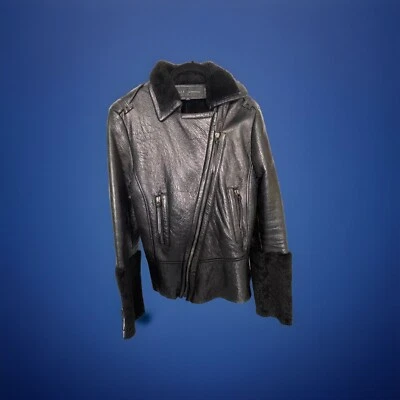 Barbara Bui Leather/Shearling Jacket - Image 1 of 4