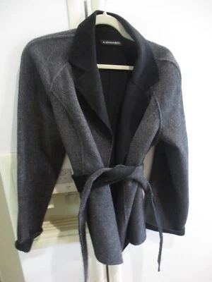 Cárdigan para mujer A. Giannetti con cinturón manga larga mezcla de lana M Foto 1 de 4