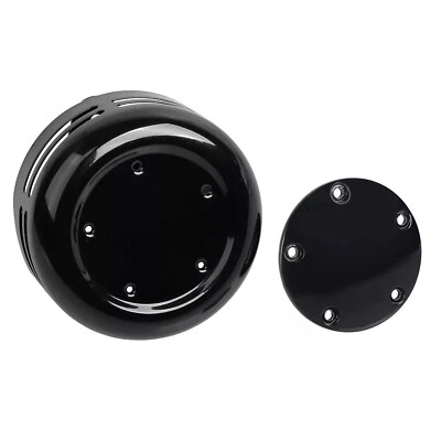 Black Horn Cover & 5 Hole Point Cover For Harley Road Glide King Sportster 883 - Изображение 1 из 4