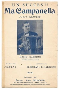 MA CAMPANELLA von Mario GARDONI Akkordeonist Texte JERTAL Musik DUFAS - Bild 1 von 2