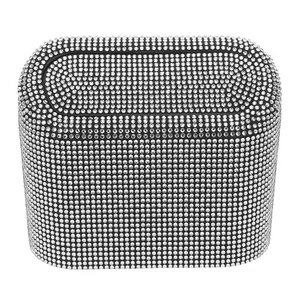 Pattumiera con strass glitter da appendere per interni auto scatola organizer portatile - Foto 1 di 17