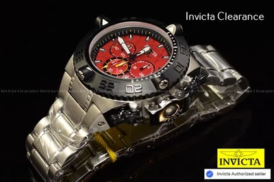 Reloj Invicta Para Hombres Subaqua Noma IV Cronógrafo GMT Cuarzo Esfera Roja Tono Plateado Foto 1 de 4
