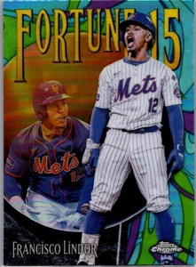 2025 Topps Chrome #F15-7 Francisco Lindor Fortune 15 - Bild 1 von 2