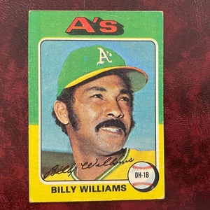 1975 Topps Set BILLY WILLIAMS #545 OAKLAND A'S - EX - Picture 1 of 2