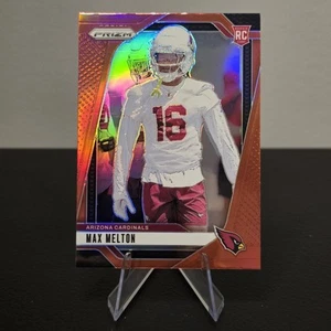 2024 Panini Prizm Max Melton RC #376 Rookie True Red SSP Arizona Cardinals - Foto 1 di 2
