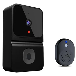 Video Door Bells WiFi Video Doorbell with Camera Black Plastic J6M68358 - Foto 1 di 9