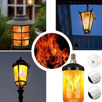 2/6er E27 LED Flamme Glühbirne Lampe Flacker Licht Flammeneffekt Feuer Birne DHL - Bild 1 von 4