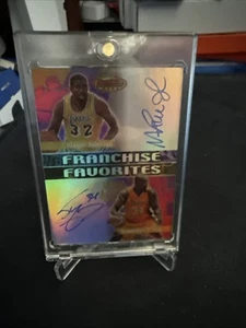 2001 Bowman's Best Shaquille O'Neal Magic Johnson Dual Auto Autograph #FF3A 🔥🔥 - Picture 1 of 3