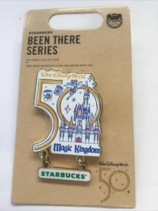 WDW - Magic Kingdom - 50th Anniversary - Starbucks Disney Pin 145688 NEU - Bild 1 von 3