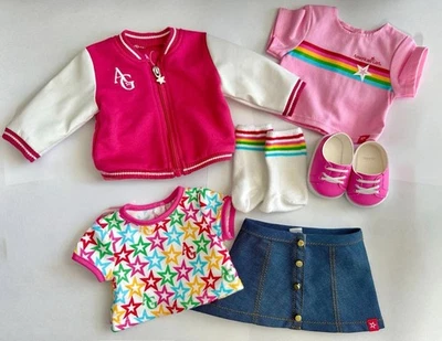 New American Girl Doll Truly me meet Skirt Shoe Jacket Clothes shirts star squad