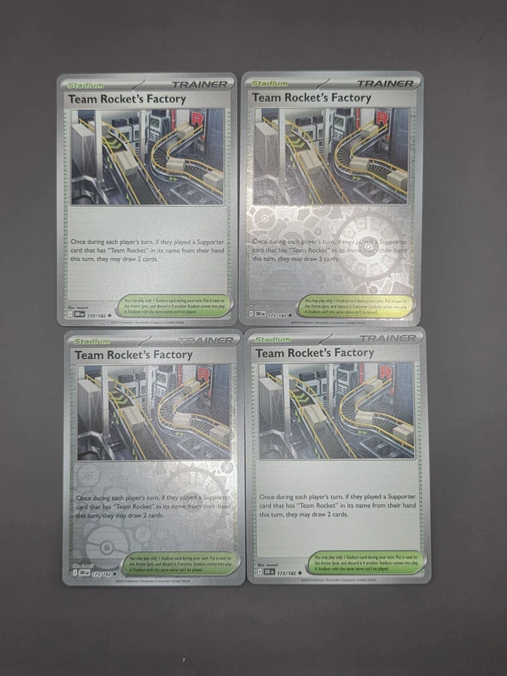 4x Team Rocket's Factory 173/182 x4 - Destined Rivals - Pokemon TCG - Playset - Image 1 of 1