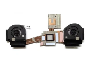 New For Dell Precision M7740 7740 CPU GPU Cooling Fan With Heatsink NV-256 FHD64 - Picture 1 of 2