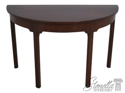 70763: Consola KITTINGER Colonial Williamsburg Caoba Demilune Foto 1 de 4