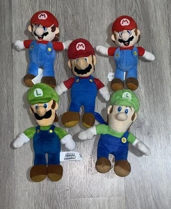Peluche Super Mario lotto di 5 Mario & Luigi ufficiale & bootleg mix-raro giapponese - Foto 1 di 9
