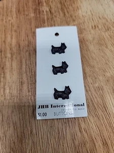 Vintage JHB International Scottie Dog Buttons - Picture 1 of 2