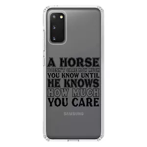 Funda Transparente para Galaxy S (Elige Modelo) Al Caballo No Le importa Cuánto Sabes - Imagen 1 de 12