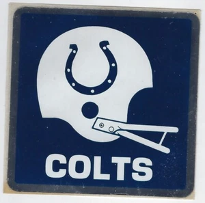 Baltimore Colts 3-Inch Square Season Ticket Holder Car Peel-Off Decal Sticker - Picture 1 of 2