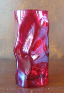 Bormioli Rocco Sorgente Red 6” 14 oz Flat Tumbler(s) - Picture 1 of 3