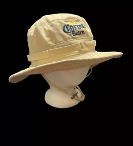 NOS Corona Extra Fisherman Explorer Khaki Embroidered Bucket Hat OS New! - Picture 1 of 13